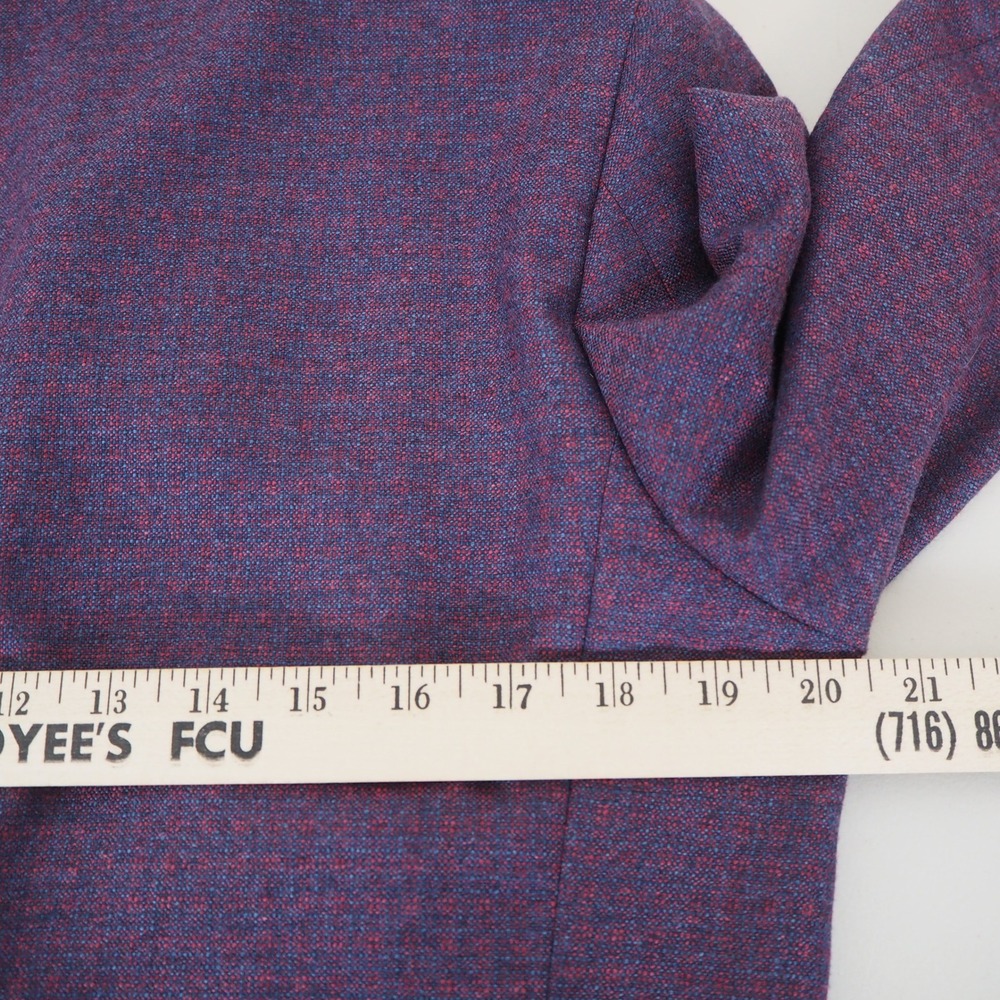 Canali Kei Sport Coat 40R Purple Silk Cashmere Blend Two Button Blazer Italy - Picture 8 of 15